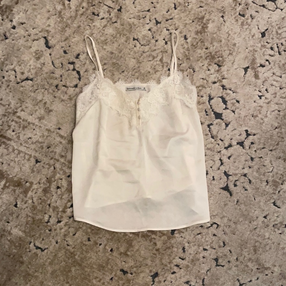 White lace tank top